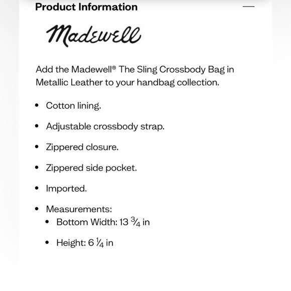 Madewell Sling Crossbody Bag - Picture 3 of 11